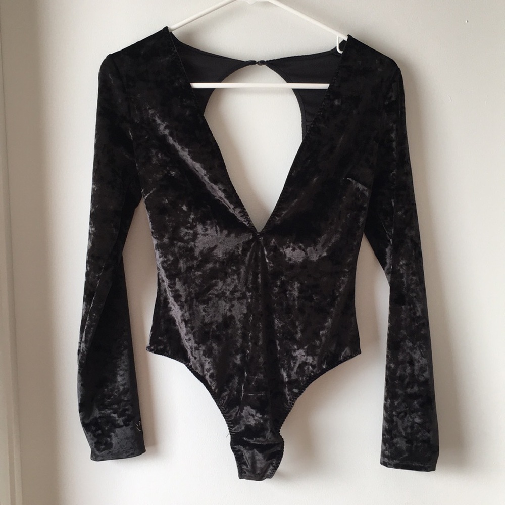 Velvet bodysuit NWOT